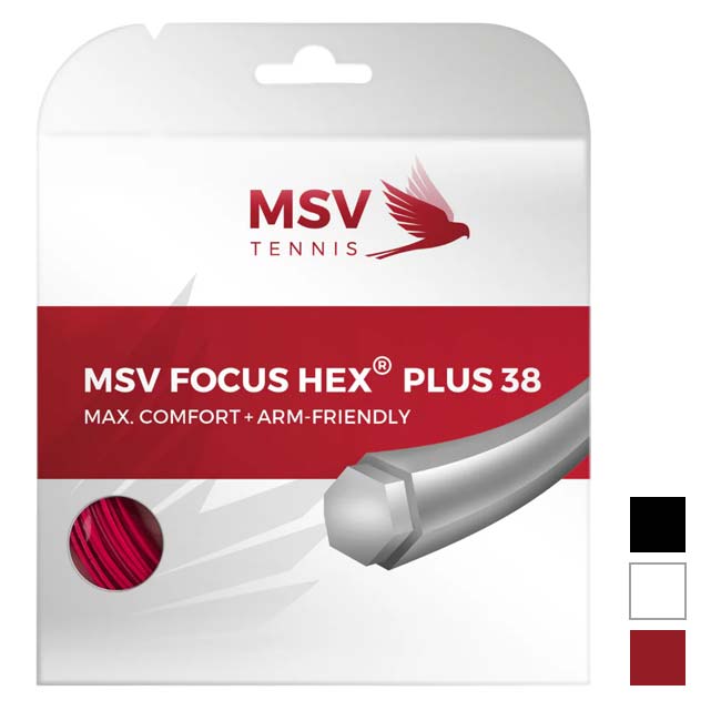 樂天商城 - ＼6月3日20時から7日まで最大1000円クーポン／【単張パッケージ品】MSV(エムエスブイ) Focus HEX Plus38 フォーカスヘックス プラス38 1.15／1.20／1.25／1.30mm 硬式テニス ポリエステルガット(26y4m)[次回使えるクーポンプレゼント]