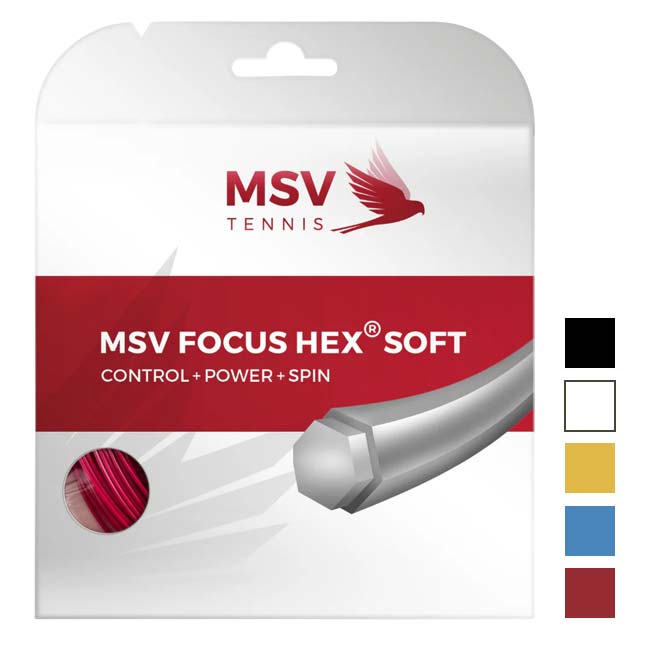 Rakuten - ＼6月3日20時から7日まで最大1000円クーポン／【単張パッケージ品】MSV(エムエスブイ) Focus HEX Soft フォーカスヘックス ソフト 1.15／1.20／1.25／1.30mm 硬式テニス ポリエステル ガット(26y4m)[次回使えるクーポンプレゼント]