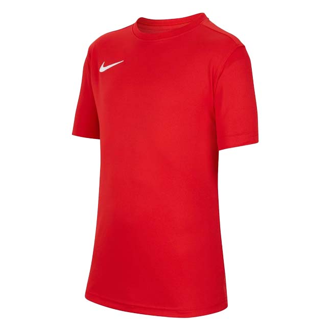 樂天商城 - ＼最大1500円クーポン！22日〜27日10時まで／ナイキ(NIKE) ジュニア Park 7 パーク7 Dri-FIT 半袖 ジャージ Tシャツ BV6741-657 ユニバーシティレッド×WH(26y4mサッカー)[次回使えるクーポンプレゼント]