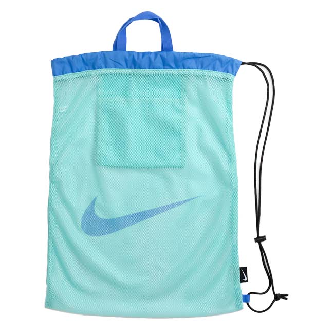 樂天商城 - ナイキ(NIKE) 2026 SS ジュニア メッシュワンショルダープールバッグ 16L ナップザックタイプ スイムバッグ 水泳 男子 女子 1994043-0027 ミント(26y4m)[次回使えるクーポンプレゼント]
