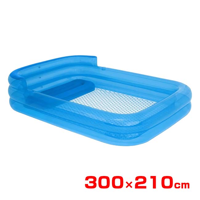 樂天商城 - ＼最大1500円クーポン！22日〜27日10時まで／ベストウェイ(Bestway) H2OGO！ ファミリー ラウンジ プール 300×210cm QQ コストコ 1872209 ブルー(26y4m)[次回使えるクーポンプレゼント]