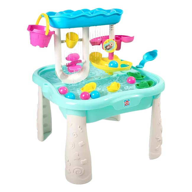 樂天商城 - ＼最大1500円クーポン！22日〜27日10時まで／グローンアップ(Grow’n Up) スプラッシュエンスライド ファン ウォーターテーブル 水遊び QQ コストコ ※お客様組立商品※ 81824 Lブルー×ホワイト(26y4m)[次回使えるクーポンプレゼント]