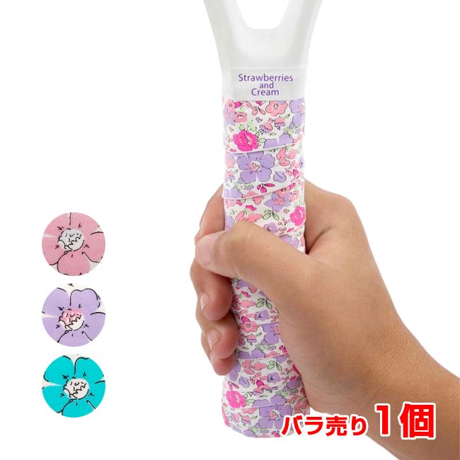＼3日20時-15日まで最大2000円引クーポン／【バラ1個】【ノンパッケージ品】Strawberries and Cream テニス用オーバーグリップテープ タッキー 1本 アンネリーゼコレクション フラワー(26y8m)[次回使えるクーポンプレゼント]
