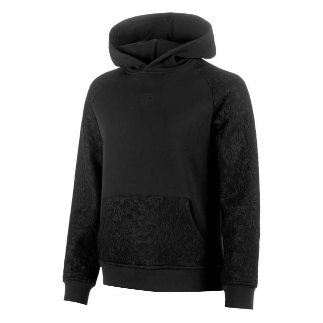 SPEC カラーブラック(200) サイズEU-XS／JP-S、EU-S／JP-M、EU-M／JP-L、EU-L／JP-XL 素材綿81%、ポリエステル19% 名称BIDI BADU Night Flash Lace Hoody Women US OPEN] 原産国/製造国中国 仕様・特徴夜の街をフラッシュが照らすようなコントラストの強い配色がニューヨークの夜を連想させる「ナイトフラッシュ」シリーズ。アクティブな日にもリラックスした夜にも最適なフーディです。 ・前面衿元中央にメーカーロゴ ・フードはヒモなし ・前面にポケット ・袖口と裾はゴム編み ・肌にやさしい綿混素材 ※フーディ以外の衣類や小物等は撮影用です。付属しません。 注意【サイズについて】 掲載のサイズ表をご確認の上、お手元のウェアと比べて頂きご購入されることをお勧めいたします。 ▲仕上がり寸法のサイズ表の掲載が遅延していることがございます。見つからない場合は、お問い合わせくださいますようお願いいたします。 【商品の仕様について】 ※ロゴや生地の色・質感など予告なく仕様が異なる場合がございます。 メーカー希望小売価格はメーカーサイトに基づいて掲載しています トップス サイズ EU-XS／JP-S EU-S／JP-M EU-M／JP-L EU-L／JP-XL 着丈(cm) 57 59 60 62 ゆき丈(cm) 76 80 82 84 身幅(cm) 48 50 52 55 肩幅(cm) 袖丈(cm)