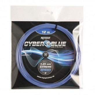 【お試し12Mカット品】トップスピン サイバー ブルー(1.20mm／1.25mm／1.30mm) 硬式テニス ポリエステルガット(Topspin Cyber Blue)(16y10m)[次回使えるクーポンプレゼント]