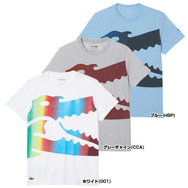 「ノバク・ジョコビッチ」「海外サイズ」ラコステ(Lacoste) 2022 SS メンズ SPORT×Novak Djokovic クロコダイル 半袖Tシャツ TH0864(22y6mテニス)[次回使えるクーポンプレゼント]