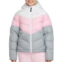 アパレル売切りセール】在庫処分特価】ナイキ(NIKE) ジュニア シンセティックフィル フード付きジャケット CU9157-107 ホワイト×ピンクF 並行輸入...