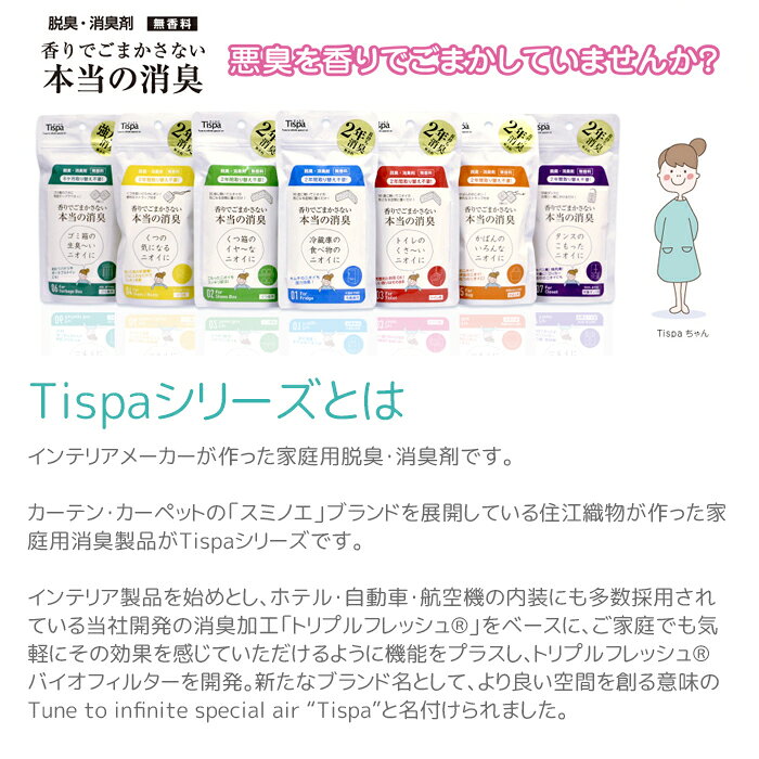 ＼最大1500円引き限定クーポン！／住江織物 Tispa(ティスパ) 香りでごまかさない 本当の消臭【ゴミ箱用(ST106)】脱臭効果長持ち 無香料[次回使えるクーポンプレゼント] amuse37-10004387 アミュゼスポーツ サンプル画像3