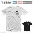 【翌日配達】Tシャツ メンズ 半袖 おしゃれ プリント ブラック ホワイト グレー 白Tシャツ 黒Tシャツ 綿100 5.6オンス コットン ファッション カジュアル 推し SEVENTH 7Th HEAVEN ワンポイント