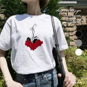 Tシャツ レディース 半袖 おしゃれ プリント 綿100% 大きいサイズ コットン ブラック ホワイト グレー カジュアル ファッション 5.6オンス 白Tシャ...