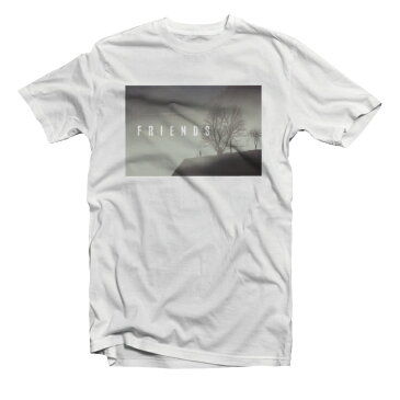 Tシャツ メンズ レディース 半袖 おしゃれ プリント クルーネック ブラック ホワイト グレー 綿100% コットン 春 夏 春服 夏服 メンズファッション カジュアル 風景 景色 FRIENDS