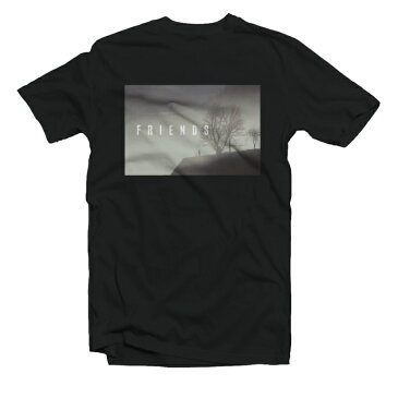 Tシャツ メンズ レディース 半袖 おしゃれ プリント クルーネック ブラック ホワイト グレー 綿100% コットン 春 夏 春服 夏服 メンズファッション カジュアル 風景 景色 FRIENDS