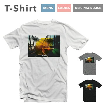 Tシャツ メンズ レディース 半袖 おしゃれ プリント クルーネック ブラック ホワイト グレー 綿100% コットン 春 夏 春服 夏服 メンズファッション カジュアル 風景 景色 NO NEED