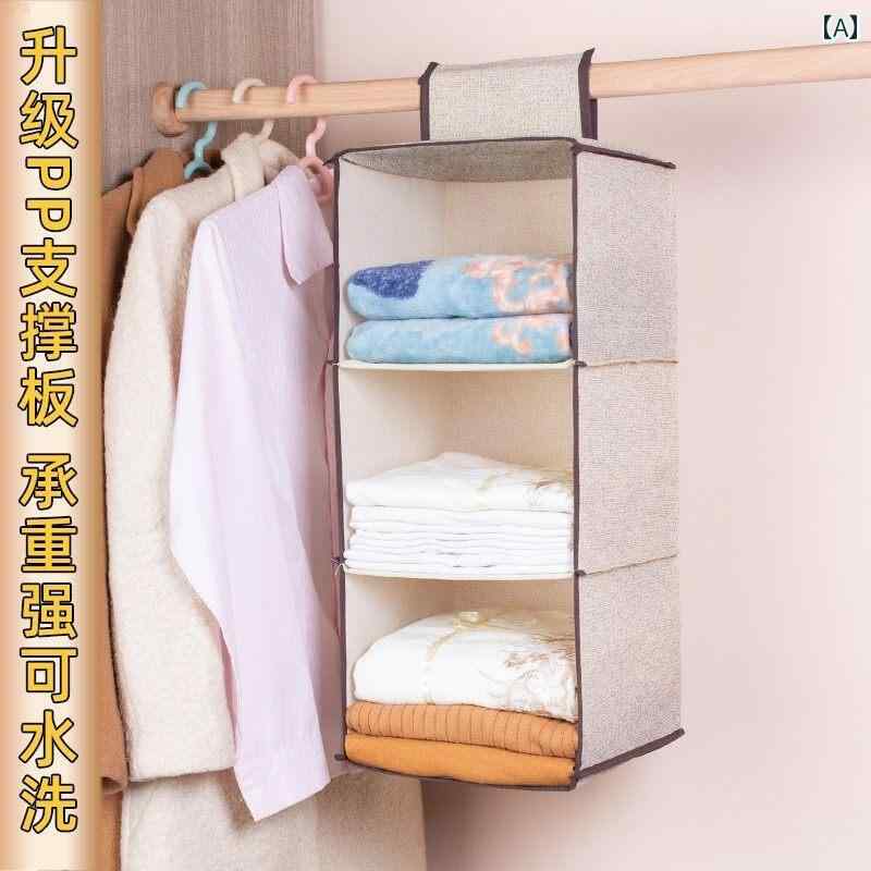 クローゼット 収納 吊り下げ 袋 洗濯可能 ワードローブ 小物入れ 衣類 下着 タオル...