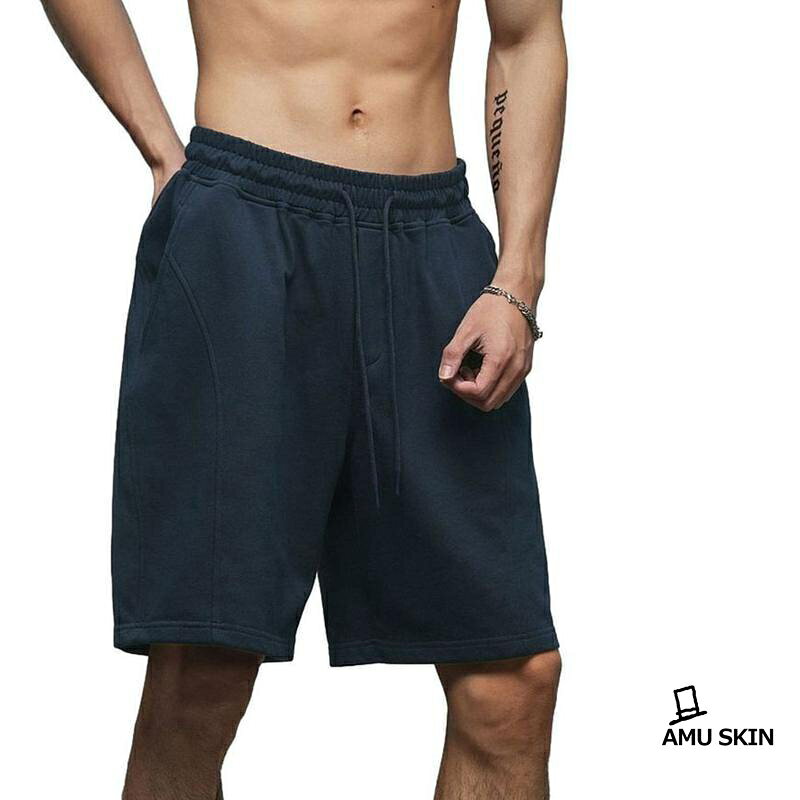 【楽天スーパーSALE】ハーフパンツ ショートパンツ メンズ 短パン 5分丈 夏 薄手 ゆったり 半ズボン 紐付き ポケット カジュアル 接触冷感 通気性 無地