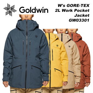 GOLDWIN GW03301 W's GORE-TEX 2L Work Pocket Jacket 23-24モデル ゴールドウィン スキーウェア　レディース ジャケット(2024)