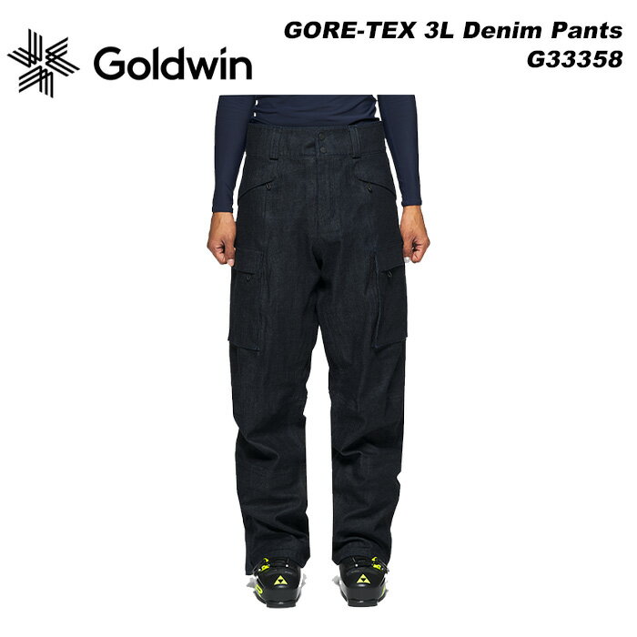 GOLDWIN G33358 GORE-TEX 3L Denim Pants 23-24モデル ゴールドウィン スキーウェア パンツ(2024) 1