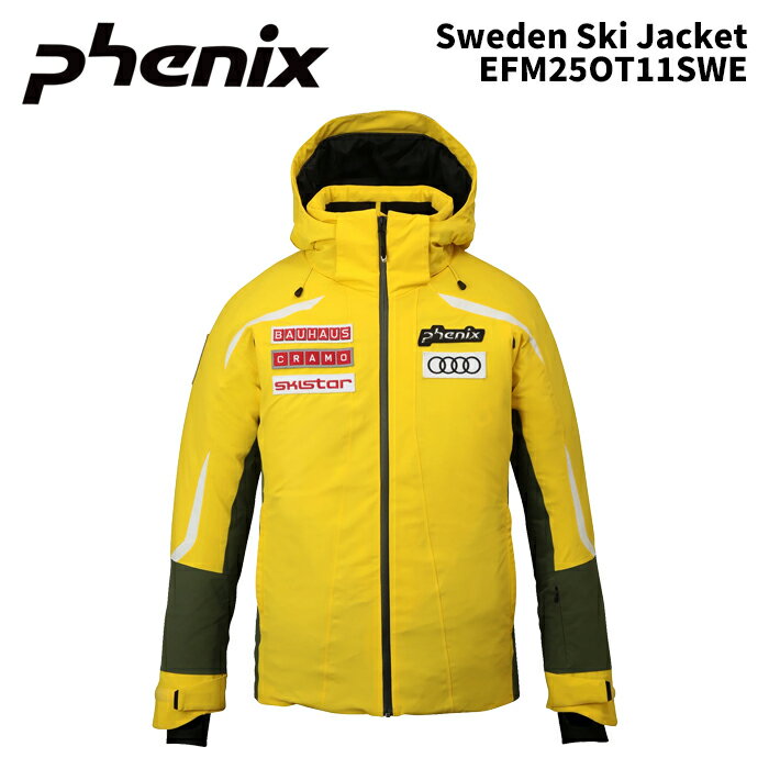 スウェーデンスキージャケット EFM25OT11SWE カラー : PH3200/YELLOW サイズ : S, M, L, XL, XXL 【商品説明】 スキーブランド「phenix(フェニックス)」は、2024FWシーズンよりスキーチー...