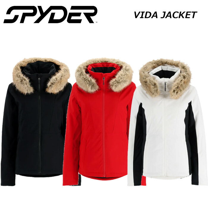 SPYDER スパイダー ウェア レディース VIDA JACKET 【特徴】 ・20kラミネートとPFCフリーDWRを施した360°ストレッチEXO SHIELDリサイクルポリエステル平織り。 ・フォックスフェイクファー ・プリマロフトブラックECOインサレーション(80g) ・クリティカルシームテープ加工 ・スナップ式のフェイクファートリム付きの固定式フードは、ほとんどのヘルメットの上にフィットします ・YKKビスロンのセンターフロントファスナーで美しく華やぐ ・ブロンズシャーシ。タフタライニング、スナップバック機能付き固定パウダースカート、肩にメッシュパッド付き ・内側にジッパーポケット、メッシュゴーグルポケット、セーム皮製レンズ拭き付き ・脇下ベンチレーションシステム ・調節可能なカフタブ、内側のストレッチカフ、サムホールが袖をしっかりと固定します。 ※ご注意※ ・製造過程で細かいキズがつくことがあります。ご了承ください。 ・実店舗と在庫を共有しいるため、タイミングによって完売となる場合がございます。 ・モニターの発色によって色が異なって見える場合がございます。