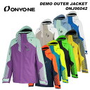 DEMO OUTER JACKET ONJ96042 Color: 876530-PURPLE×P.LIME/688F094-NAVY×F.ORANGE/624F280-B.TURQUOISE×F.YELLOW/009F434-BLACK×F.GREEN/264358-D.YELLOW×V.KHAKI/186100-SAND×WHITE/530691-P.LIME×G.BLUE/713100-BLUE×WHITE Size: 3S/SS/S/M/L/O/XO DEMOスタイルのメインモデル。スベリを魅せる為の視覚効果は「大きく羽ばたく」をテーマに、羽をモチーフにしたグラフィックを採用。今年のイメージカラーである「パープル」でオンヨネチームが雪上で羽ばたきます。 素材:4WAY STRETCH 表地:ポリエステル100％ 裏地:ポリエステル100％ パスケース位置:左袖 中綿:あり 耐水圧:196kpa（20,000mm）以上 透湿度:8,000g//24hr(B-1法) 特性その他:Re Order対応品番、リサイクル素材裏、地腕の上がるカッティング ※ご注意※ ・実店舗と在庫を共有しいるため、タイミングによって完売となる場合がございます。 ・モニターの発色によって色が異なって見える場合がございます。