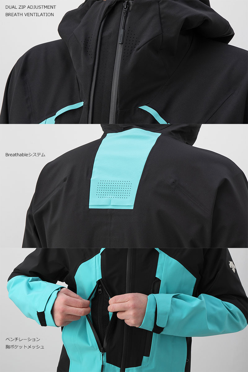 DESCENTE/デサント スキーウェア シェルジャケット S.I.O SHELL JACKET/DWUUJK52(2023) 3