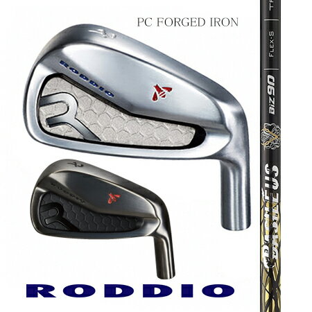 楽天エムズゴルフ工房　楽天市場店RODDIOロッディオ PC FORGED IRONフォージドアイアン/バシレウスBASILEUS Biz90 ＃5−9・PW 6本セット【カスタム・ゴルフクラブ】