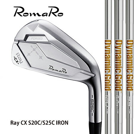 RomaRoロマロ Ray CX S20C/S25Cアイアン/Newダイナミックゴールド95・105・120　#5〜9・PW　6本セット