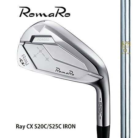 RomaRoロマロ Ray CX S20C・S25Cアイアン/日本シャフト・NS850GH　＃5〜9・PW　6本セット