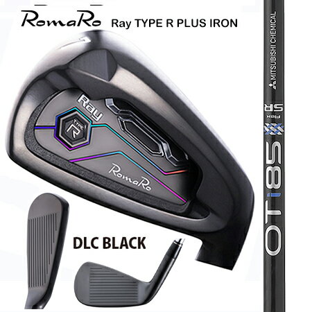 Rakuten - RomaRoロマロ　RayType-R　PLUSアイアン　DLC BLACK　20th期間限定発売//OT TOUR iron80・90・100・110 #6-9・PW　5本セット【カスタム・ゴルフクラブ】