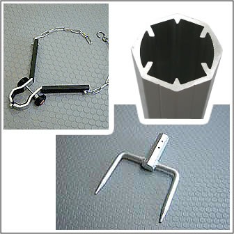 巴化成工業【6m】ロッキーラダー2EX★特別仕様★LW-600EX-V(両足ステップタイプ)(揺れ防止金具付)/木登りハシゴ【YDKG-tk】
