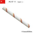 エーデルワイス EDELWEISS 耐薬品・難燃 セミスタティックロープ テンプ 11 ホワイト TEMP 11 ホワイト11mm×50m 【CSTPA11】