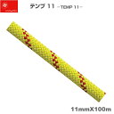 エーデルワイス EDELWEISS 耐薬品・難燃 セミスタティックロープ テンプ 11 イエロー TEMP 11 イエロー11mm×100m 【CSTPNA11...