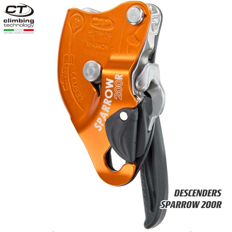 クライミングテクノロジー climbing technology イタリア ディッセンダー ディセンダー スパロー 200R SPARROW 200R 【2D66400 WB5】 | セルフブレーキ 下降 レスキュー