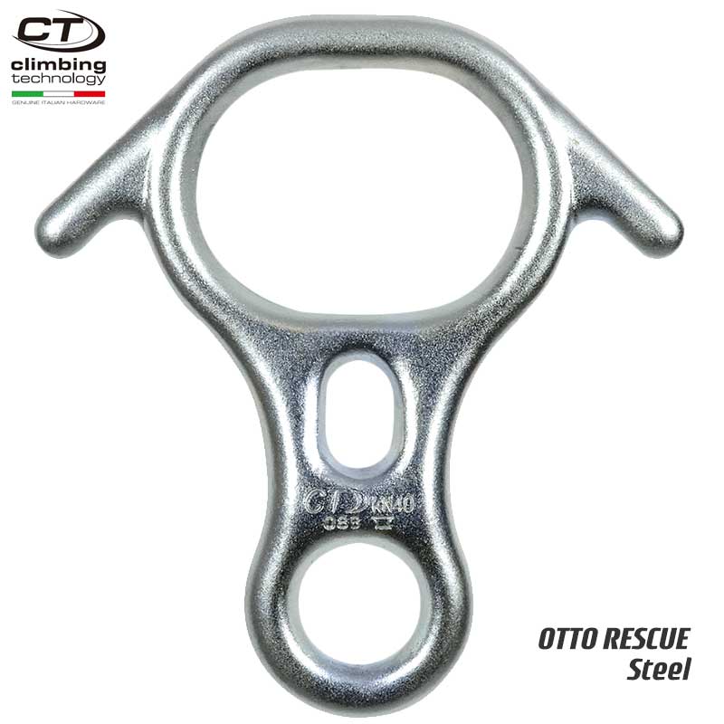 【メール便】 クライミングテクノロジー climbing technology イタリア スチール エイト環 オットー レスキュー スチール OTTO RESCUE 【3D617】 | ホットホージング レスキュー 下降