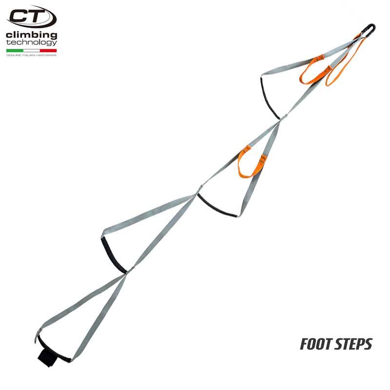 クライミングテクノロジー(climbing technology)(イタリア) ツリークライミング用 フットアッセンダー 「フットステップス」 FOOT STEPS 【7W139】 | 4段式エトリエ ツリークライミング ロープ登高 レスキュー 下降 1