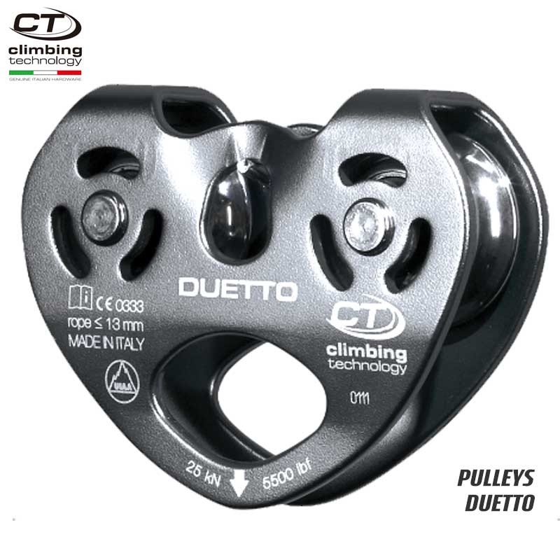 クライミングテクノロジー(climbing technology)(イタリア) ダブルプーリー 「デュエット」 DUETTO 【2P654】 | ツリークライミング ロープ登高 レスキュー 下降