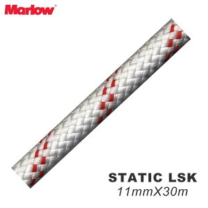 Marlow(マーロー) スタティックロープ スタティックLSK 11mm×30m ホワイト