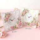 ローズクロック 【薔薇雑貨 ローズ雑貨 姫系雑貨 インテリア雑貨 置時計 置物 プリンセス ギフト 新築祝い】(3)