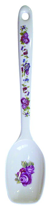 メラミン製四角スプーン　ローズマリー　【薔薇雑貨　ローズ雑貨　キッチン雑貨　メラミン樹脂　キッチンツール】