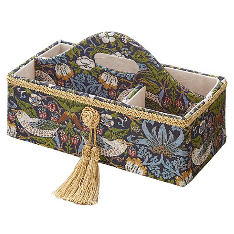 リモコンラック バード&ストロベリー 【薔薇雑貨 姫系雑貨 リモコンホルダー 小物入れ ペン立て カルトナージュ リボン】