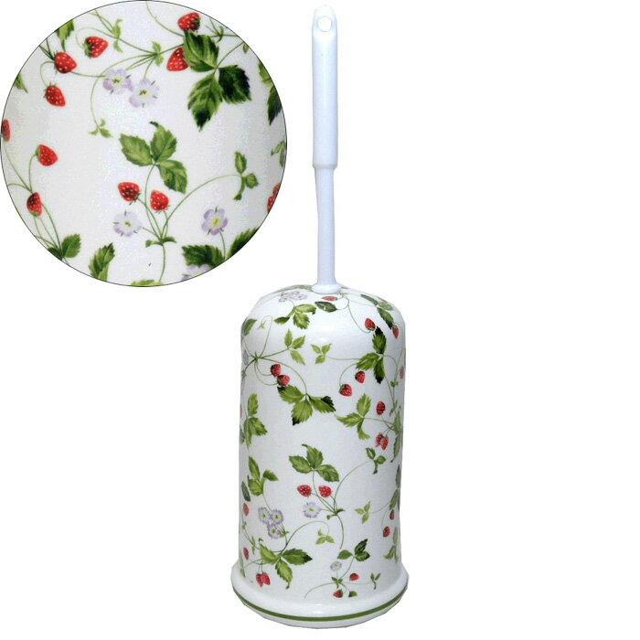 ロイヤルアーデン　陶器トイレブラシ　【薔薇雑貨　ローズ雑貨　サニタリーグッズ　お掃除　トイレタリ..