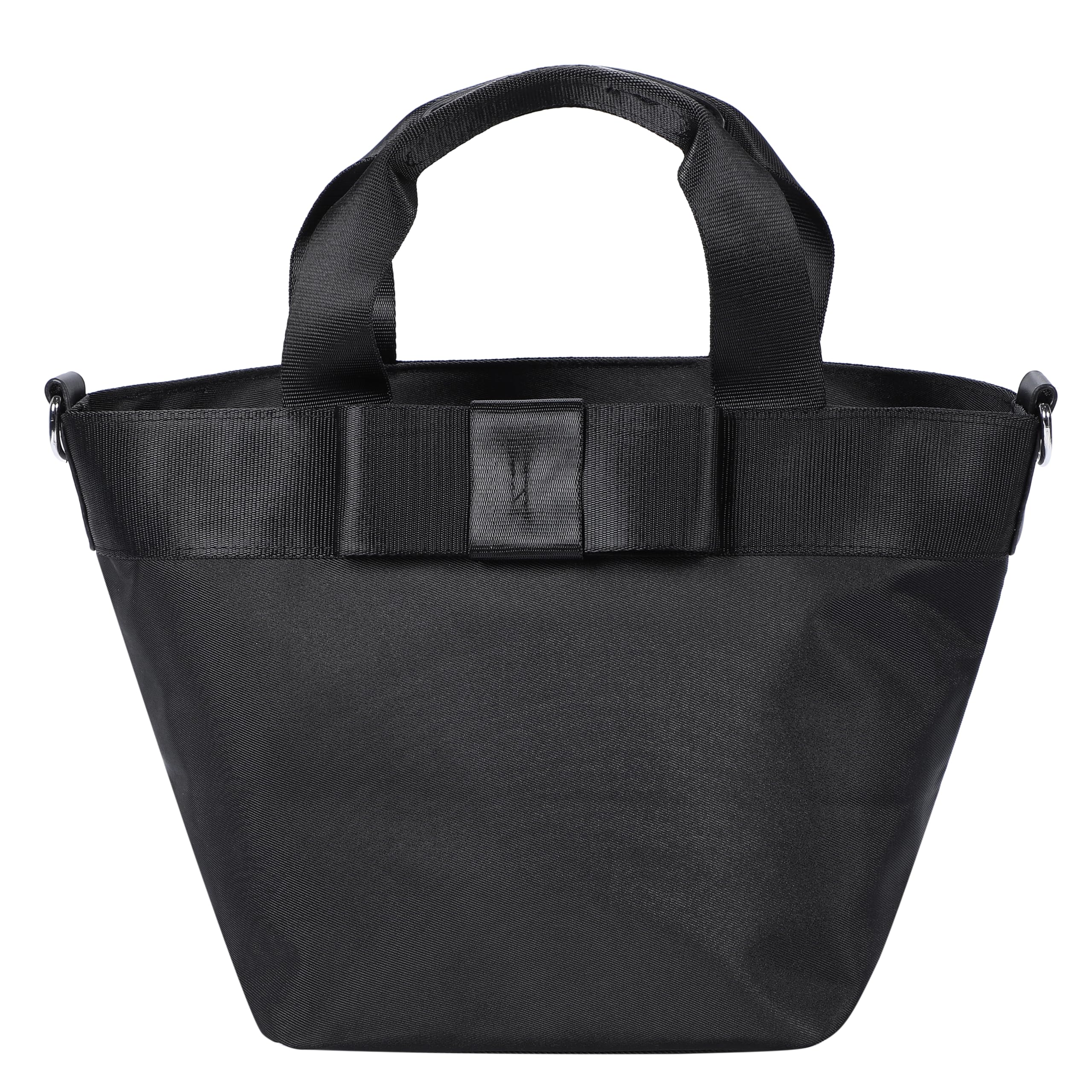 【P10倍 】coco MARGARET リボントートバッグ ( 2WAY仕様 レディース 2WAY ショルダーバッグ ナイロン 軽量 黒 ブラック シンプル コンパクト カジュアル 通勤 通学 ビジネス マザーバッグ 防水 撥水 A4 ユニセックス 大容量 ミニトート )