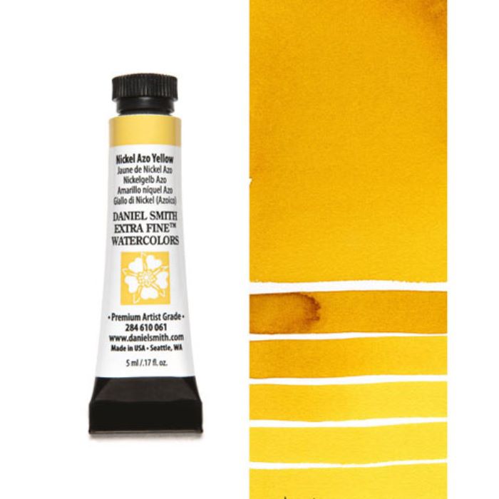 ニッケルアゾイエロー (Nickel Azo Yellow) 5mlチューブ 水彩絵具 ダニエル・スミス ダニエルスミス