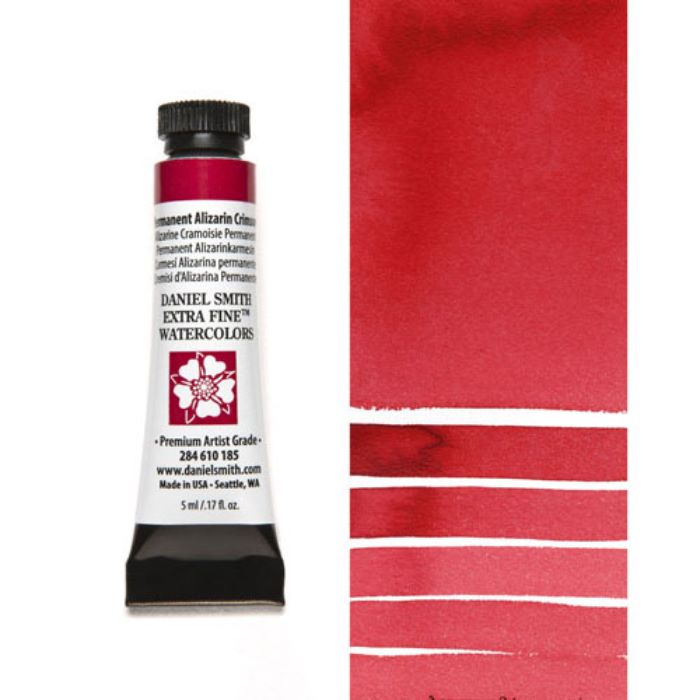 パーマネントアリザリンクリムソン (Permanent Alizarin Crimson) 5mlチューブ 水彩絵具 ダニエル・スミス ダニエルスミス