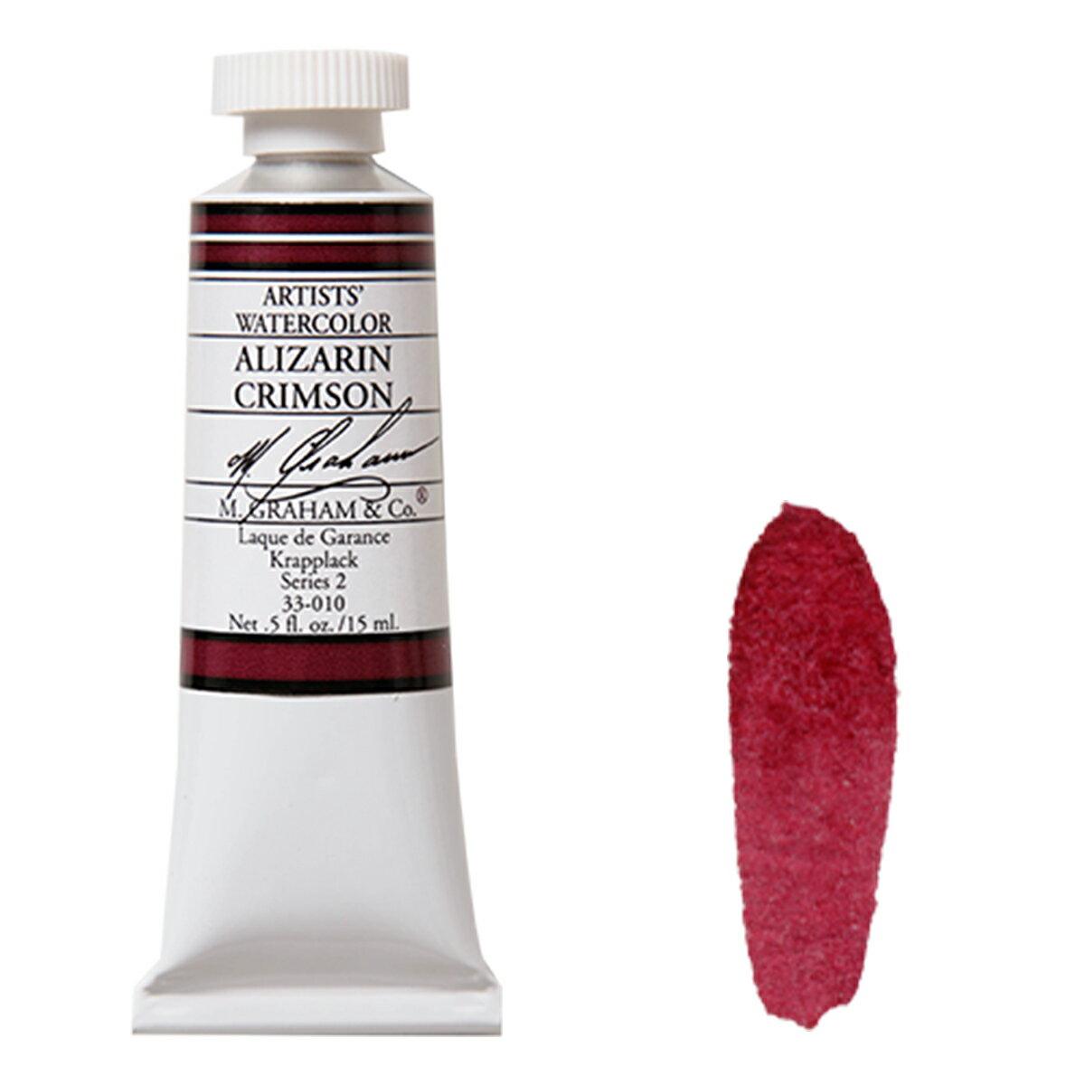 アリザリンクリムソン (Alizarin Crimson) 15mlチューブ 水彩絵具 M.グラハム