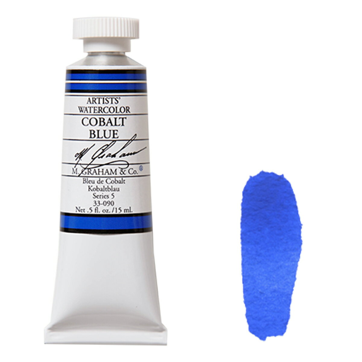 コバルトブルー (Cobalt Blue) 15mlチューブ 水彩絵具 M.グラハム