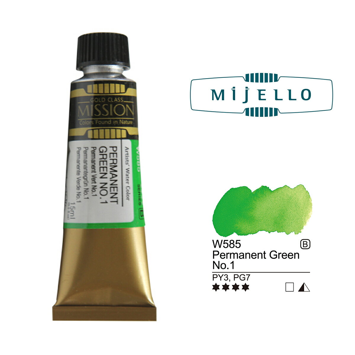 ѡޥͥȥ꡼1 (Permanent Green No.1) 15ml塼 ߥå󥴡ɥ饹Ʃ̳ ߥ