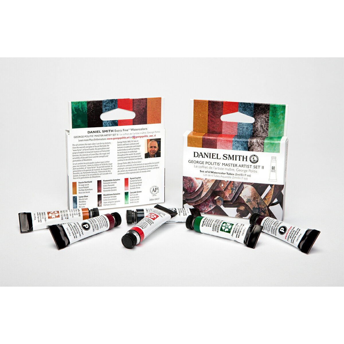 ジョージ・ポリティスマスターアーティストセットII 6色 5mlチューブ セット 水彩絵具 ダニエル・スミス ダニエルスミス