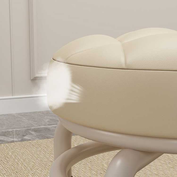 スツール キャスター付き 丸椅子 ミニスツール ロースツール フットスツール フットケアスツール フットケアイス 低め ネイル ペディキュア 施術 イス 椅子 チェア [3]