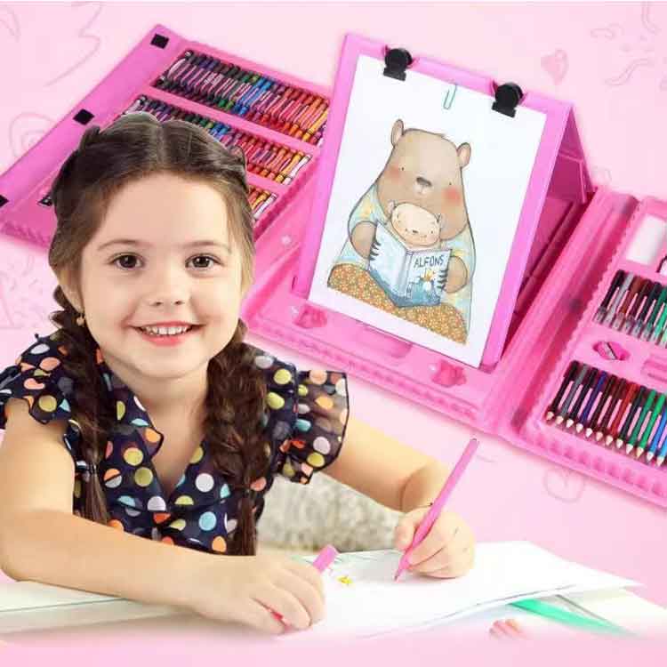 女の子 3歳 子供 キッズ お絵描きセット クレヨン 大容量 クレパス お絵かきセット 文房具 色鉛筆 幼児 マーカー 男の子 4歳 お絵かき 幼稚園 小学生 入学祝い 保育園 7歳 お絵描きセット 5歳 6歳 知育 プレゼント 誕生日 クリスマス anafarm-10034391 anafarm サンプル画像3